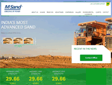 Tablet Screenshot of msand.in